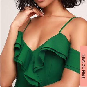 Green Ruffled Dress